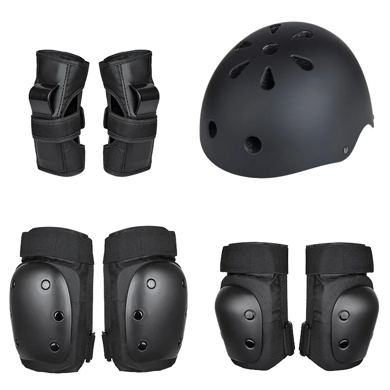 Hot Sale 7pcs Set Roller Skates Cycling Bike Knee Skateboard Helmet  Protective Gear