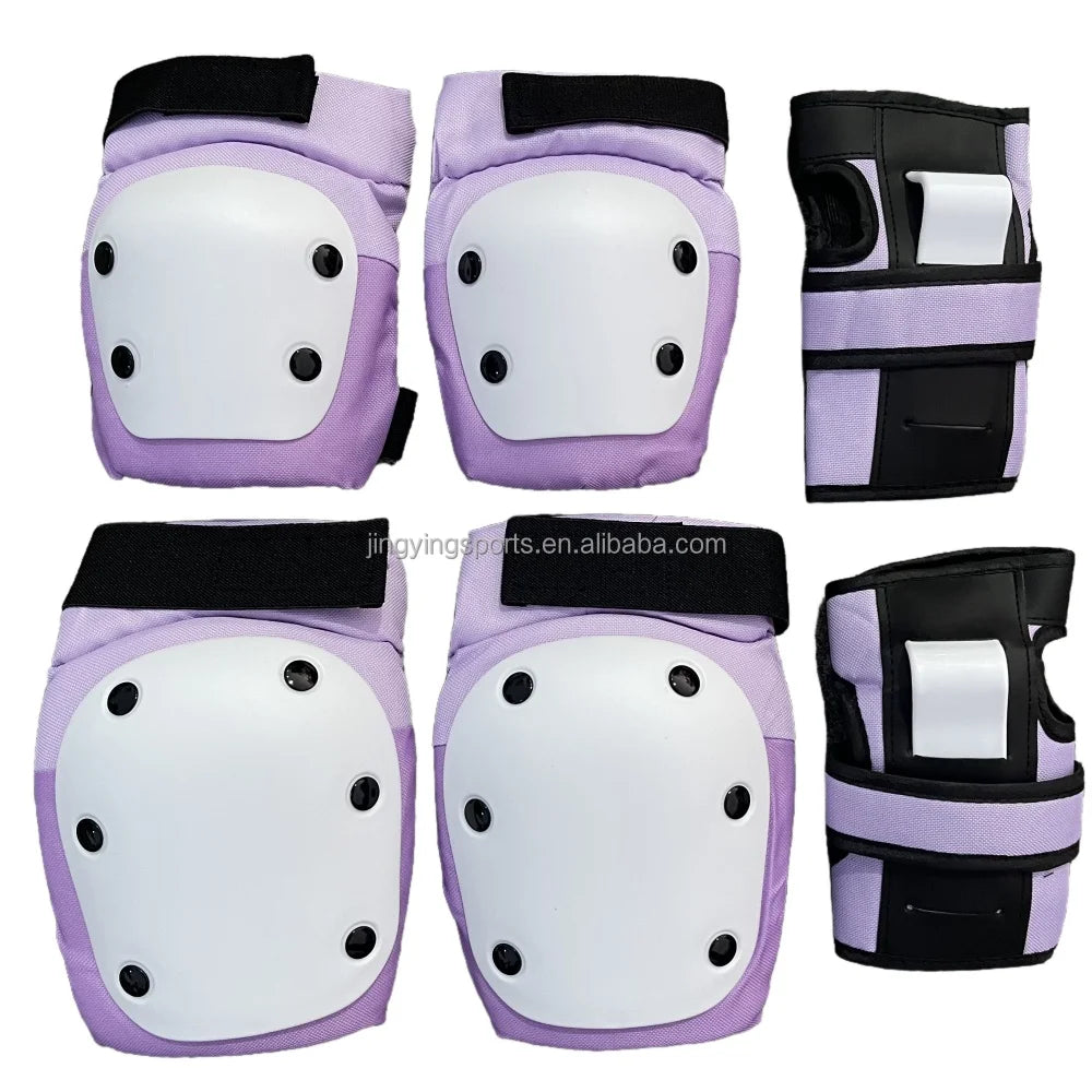 6PCS/Set Elbow Knee Pads Wrist Guard Skateboard Roller Skating Protective Gear Manufacturer