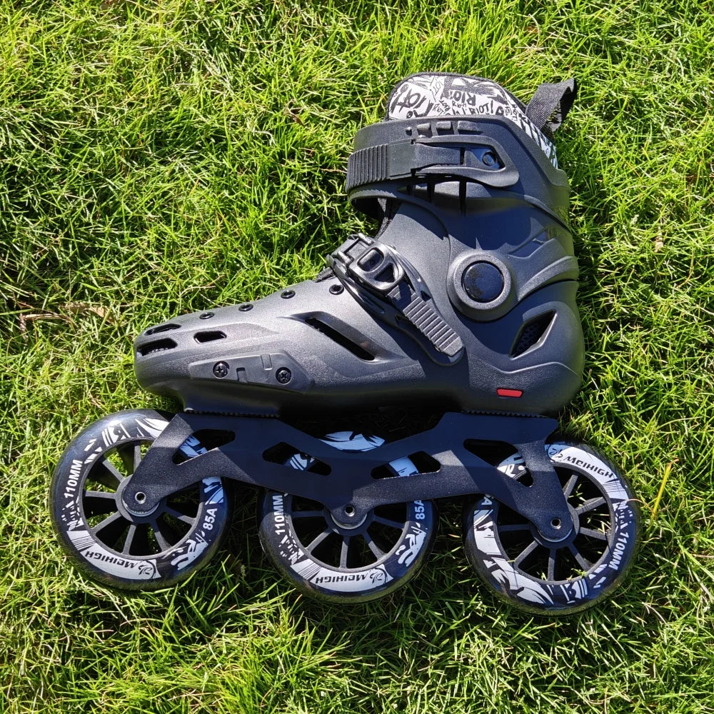OEM/ODM 3 Wheels Inline Skates for Adults Freestyle Slalom Aggressive Speed Skating s Professional Roller Skates