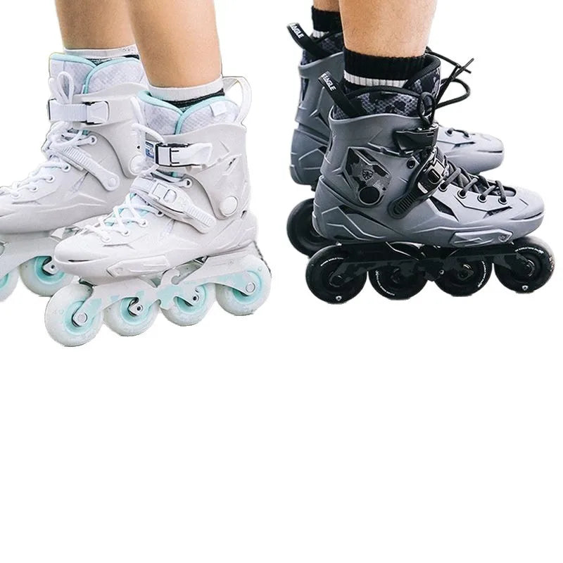 Flying Eagle X3 Adult Beginner College Skating Flat Shoes Men's Women's Professional Microfiber Shell Carbon Speed Single Row