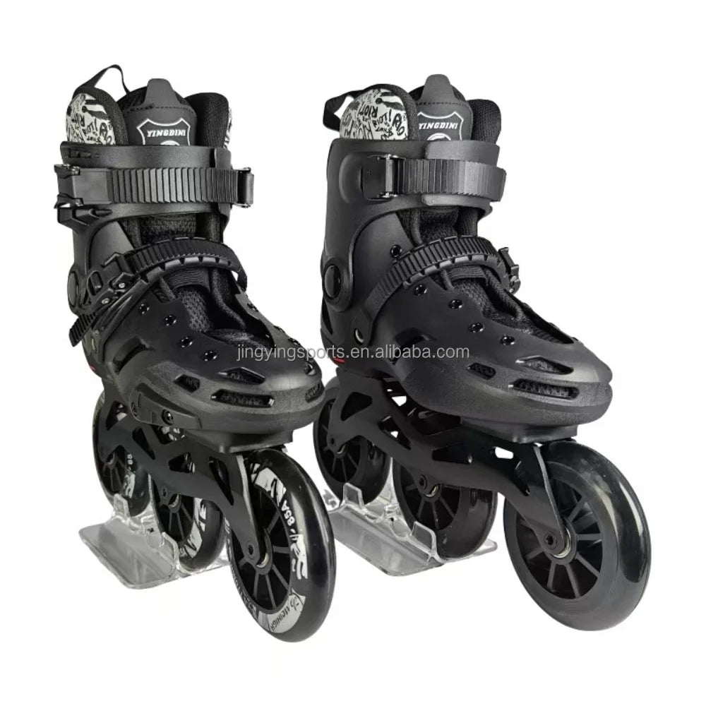 OEM/ODM 3 Wheels Inline Skates for Adults Freestyle Slalom Aggressive Speed Skating s Professional Roller Skates