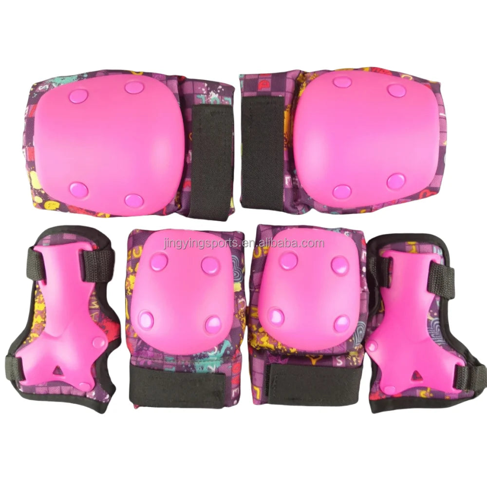 6PCS/Set Elbow Knee Pads Wrist Guard Skateboard Roller Skating Protective Gear Manufacturer