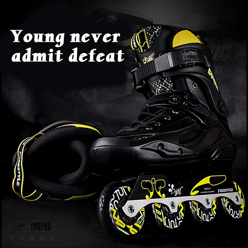 Professional Adult Urban Speed Freestyle Roller Skates Wholesale Fancy Inline Shoes Flat Frequent Flashing Roller