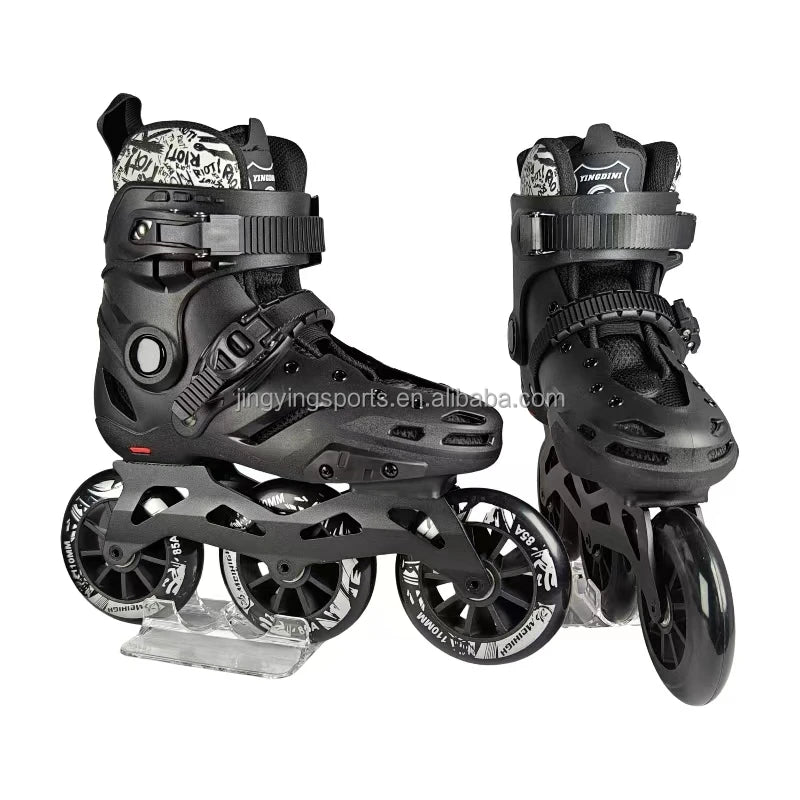 OEM/ODM 3 Wheels Inline Skates for Adults Freestyle Slalom Aggressive Speed Skating s Professional Roller Skates