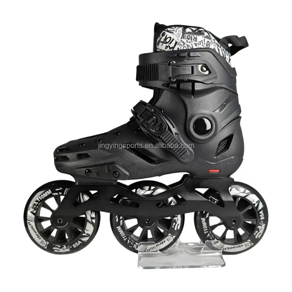 OEM/ODM 3 Wheels Inline Skates for Adults Freestyle Slalom Aggressive Speed Skating s Professional Roller Skates