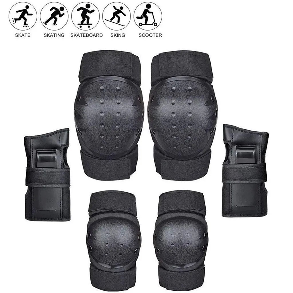 Factory 7 in 1 Sets Adult Kids Helmet Knee & Elbow Sport Protective Gear Set Scooter Skateboard Roller Skating Protective Pads