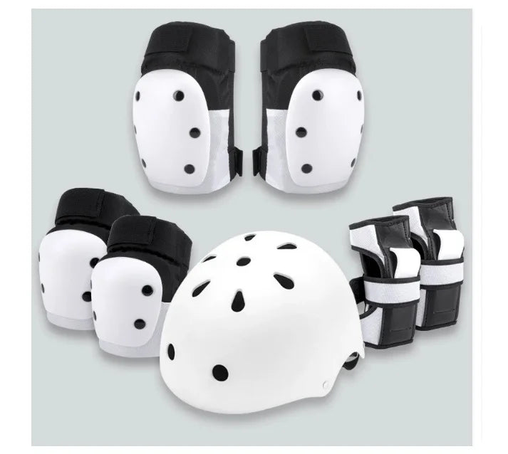 Hot Sale 7pcs Set Roller Skates Cycling Bike Knee Skateboard Helmet  Protective Gear