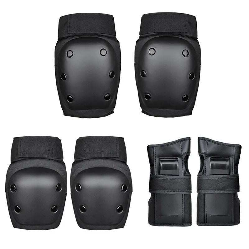 6PCS/Set Elbow Knee Pads Wrist Guard Skateboard Roller Skating Protective Gear Manufacturer