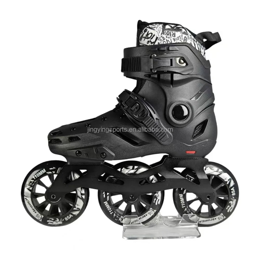 OEM/ODM 3 Wheels Inline Skates for Adults Freestyle Slalom Aggressive Speed Skating s Professional Roller Skates