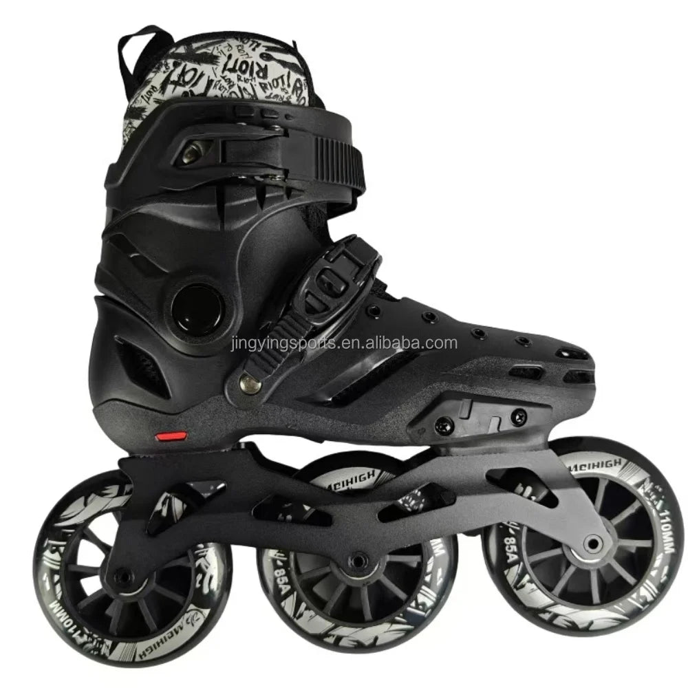OEM/ODM 3 Wheels Inline Skates for Adults Freestyle Slalom Aggressive Speed Skating s Professional Roller Skates