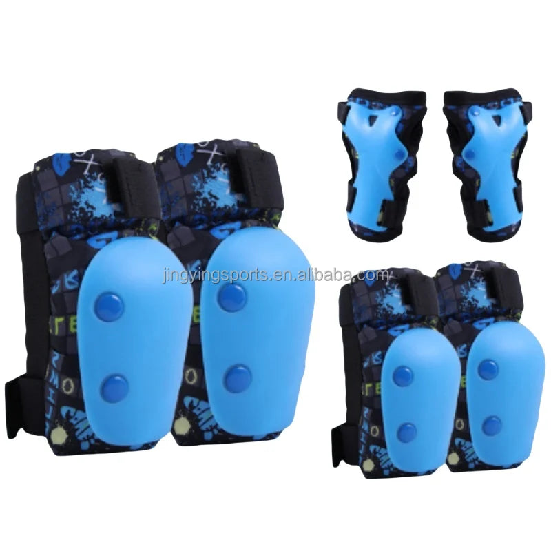 6PCS/Set Elbow Knee Pads Wrist Guard Skateboard Roller Skating Protective Gear Manufacturer