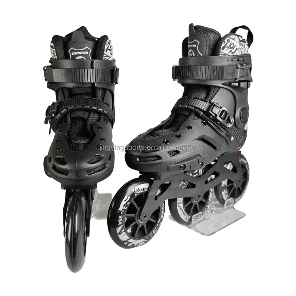 OEM/ODM 3 Wheels Inline Skates for Adults Freestyle Slalom Aggressive Speed Skating s Professional Roller Skates